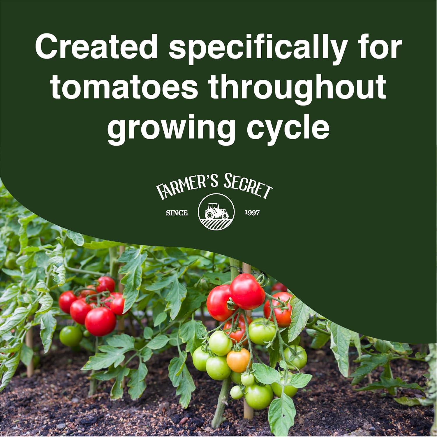 Farmer'S Secret Tomato Booster Fertilizer - Super Concentrated - 3:8:7 Ratio Fortified With Humic Acid, Iron And Calcium - Grow More Tomatoes (8Oz)