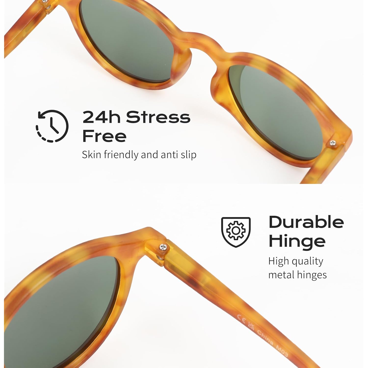 ZENOTTIC Polarized Round Sunglasses, Stylish Sunglasses for Men and Women Retro Classic, Multi-Style Selection