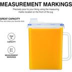LocknLock Aqua Fridge Door Water Jug | Clear Pitcher | BPA Free Plastic Pitcher with Lid | 1 Gallon Pitcher with Lid for Water, Juice, Tea & More Beverages, Clear