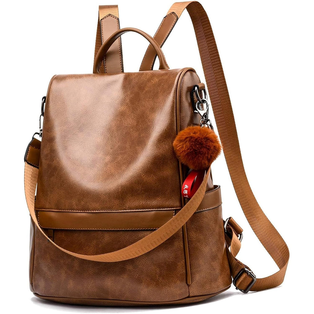 Women Backpack Purse Pu Leather Anti-Theft Casual Shoulder Bag Fashion Ladies Satchel Bags