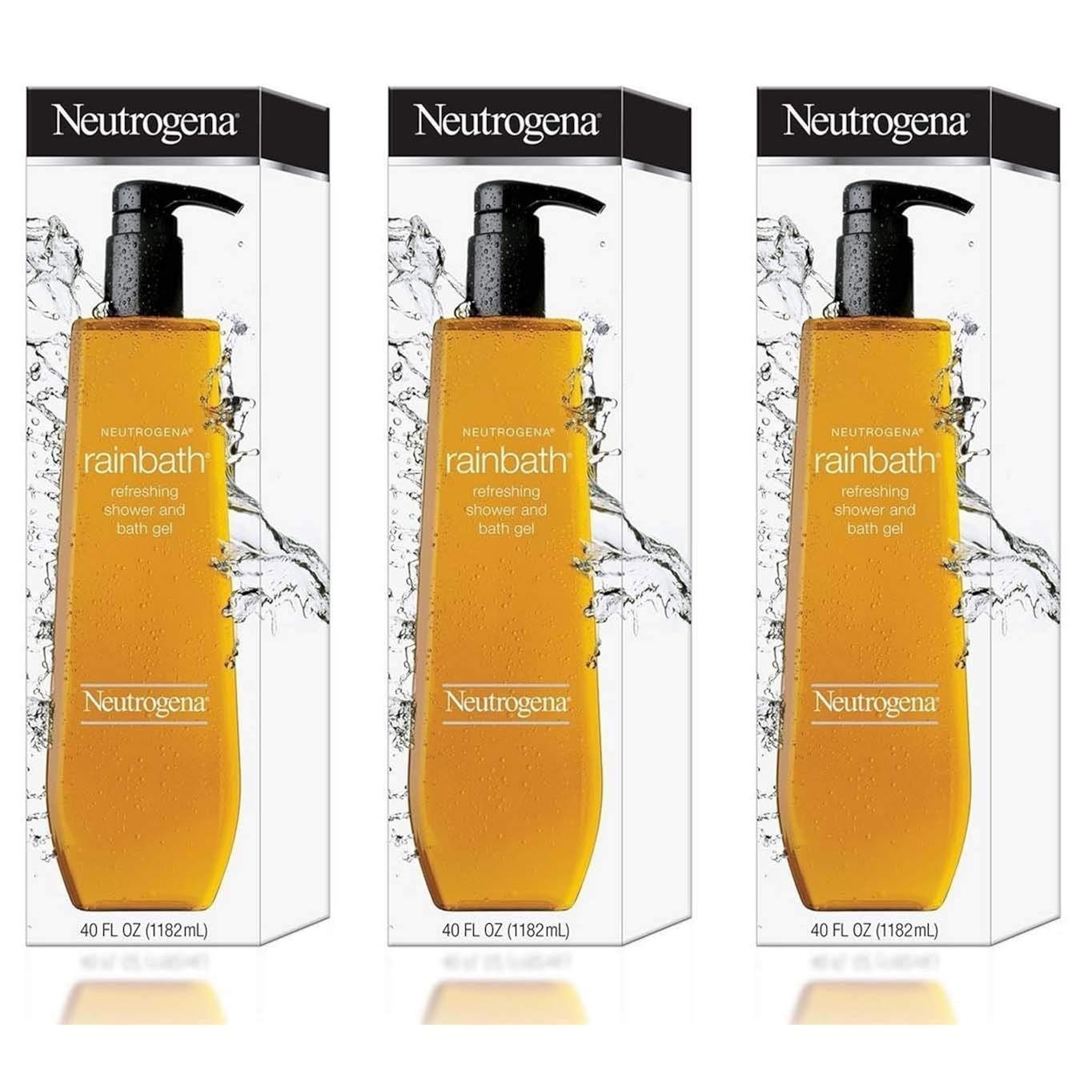 Neutrogena Rainbath Refreshing Shower And Bath Gel- 40 Oz Three Pack 120 Oz Total By Neutrogena Beauty