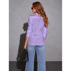 Bbibbi Cotton Button Down Shirts For Women Wrinkle Free Long Sleeve Dress Shirt For Office Work Business Casual Blouse Xs-6Xl