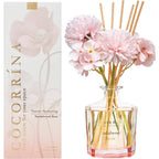 Reed Diffuser - Sandalwood Rose 8.5 Fl.Oz Flower Reed Diffuser Set With 8 Sticks, Home Fragrance Reed Diffuser For Home Bedroom Office Bathroom Shelf Decor (Master Collection)