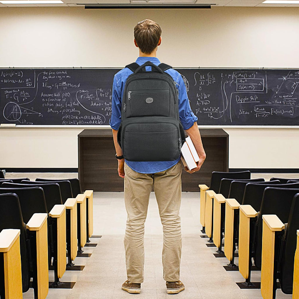 Matein Lunch Backpack For Men Work, Sturdy Tsa 17 Inch Laptop Backpack | Water Resistant, Anti Theft, Insulated Lunch Compartment, Work Bag, Padded Straps, Computer Back Pack, Office Commute College