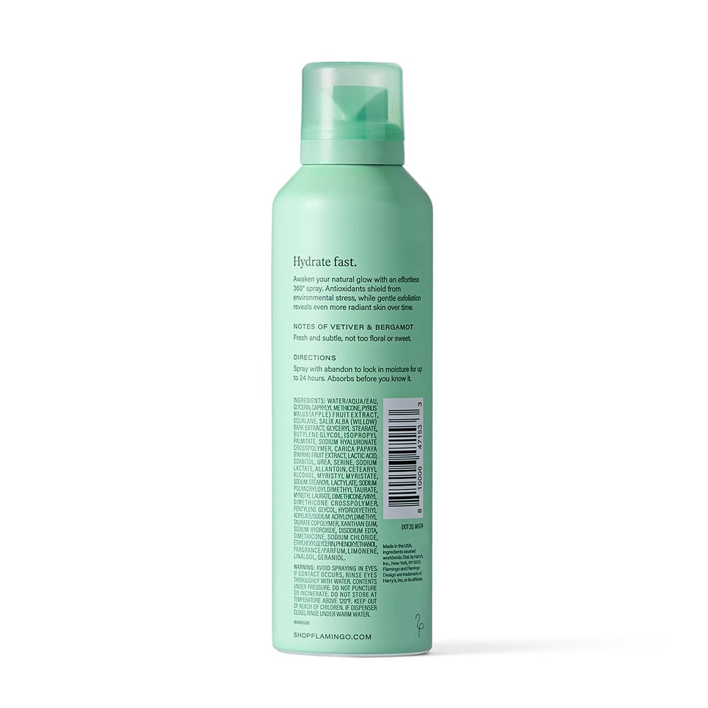 Flamingo Light Hydrating Spray For Women - 24 Hour Moisturizing Body Hydration - 6.7 Oz