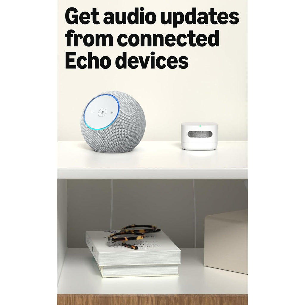 Amazon Smart Air Quality Monitor, Detects Temperature, Humidity, Carbon Monoxide, Pm2.5 And Vocs, Get Notifications When Air Quality Drops, Works With Alexa
