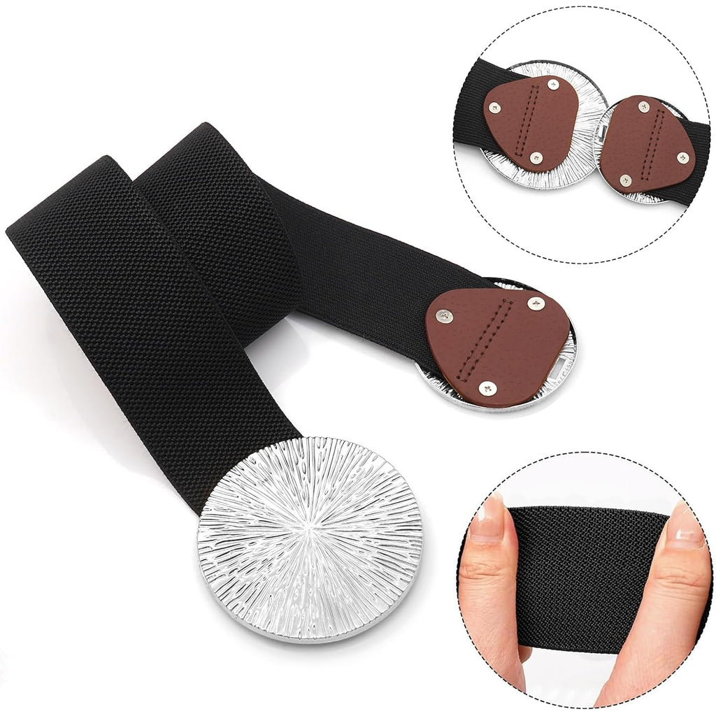 Women Wide Stretchy Waist Belts Elastic Cinch Belt for Dresses
