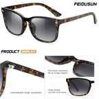 FEIDUSUN Polarized Sunglasses for Women and Men Classic Trendy Sun Glasses with UV Protection