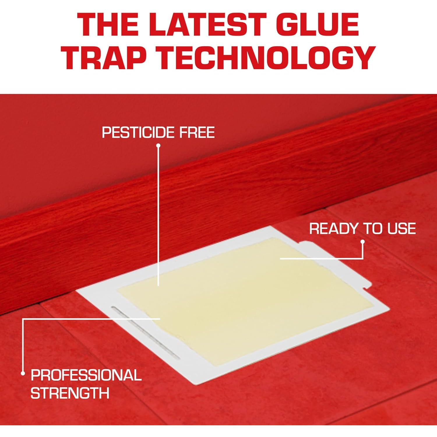 Tomcat Glue Boards With Eugenol For Enhanced Stickiness, 4 Boards | Sticky Traps For Mice, Cockroaches & Insects, Flat Or Covered Use, Ready-To-Use