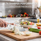 KnifeSaga Kitchen Knife Set 14 Piece Premium Japanese High Carbon Stainless Steel Knife Block Sets with Built-in Sharpener, Razor Sharp Knives Set for Kitchen, Quality Acacia Wood Block Knife Set