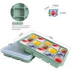 Ice Cube Trays Set Of 2, 15-Cube Silicone Molds With Removable Lids | Stackable, Easy Release, Bpa-Free, Reusable, For Freezer And Whiskey