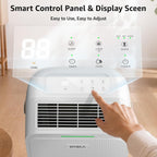 Knka 2500 Ft² Max 34 Pints Dehumidifier For Basement With Drain Hose, White | Dehumidifiers For Home, Bedroom, Bathroom, Large Room, Three Modes, Intelligent Humidity Control, Dry Clothes, 24Hr Timer