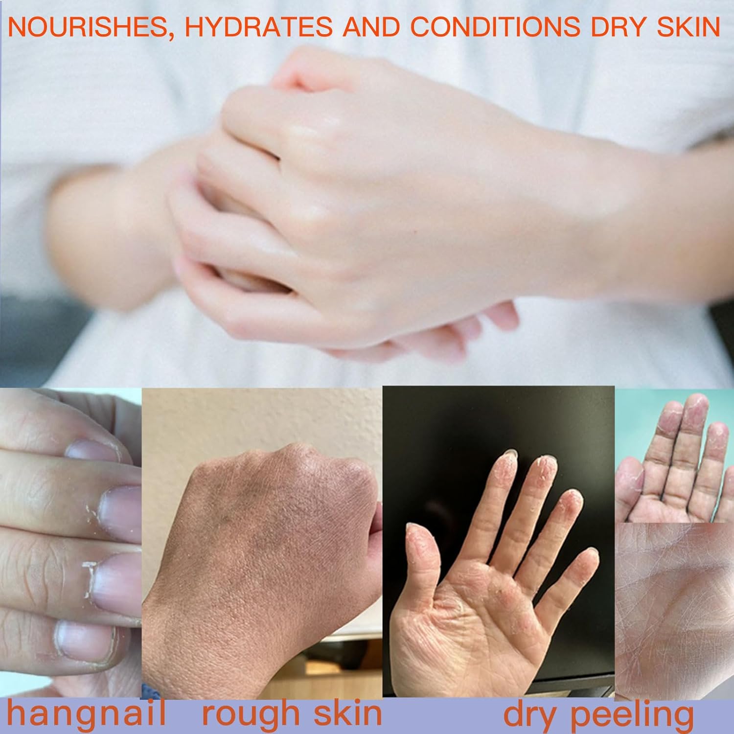 Pumei Hydrating Hand Mask - 3 Pairs Long-Length Hand Masks Moisturizing Gloves with Avocado Oil and Shea Butter for Dry Rough Skin Hand Moisturizer Gloves for Women & Men