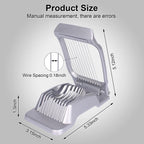 Egg Slicer For Hard Boiled Eggs Egg Cutter Strawberry Slicer Heavy Duty Aluminium Tomato Slicer Stainless Steel Wire Multipurpose Egg Slicer Dicer For Soft Fruit Mushroom Home Use