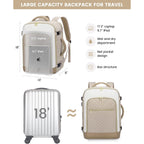 Lovevook Large Travel Backpack For Women, Tsa Carry On Backpack For Airplanes, 40L Personal Item Travel Bag For Women Fits 17" Laptop,Waterproof Carry On Bag Airplane Approved With 3 Packing Cubes