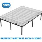 Mattress Holder For Metal Bed Frame Extra Thick Slide Stopper To Keep Mattress From Sliding 6 Pcs Non Slip
