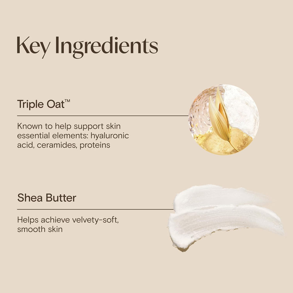 Aveeno Skin Relief Intense Moisture Repair Body Cream With Triple Oat & Shea Butter Formula, Moisturizing Cream Heals & Restores Very Dry Skin With Long-Lasting Moisture, Fragrance-Free, 11 Oz