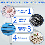 High Temperature Sterilizer Autoclave Machine, 110V 300W 1.5L Metal Tool Cleaner Machine, esterilizador de manicura, Nail Tool Sterilizer with Timer for Sundry Beauty Hair Nail Metal Tools