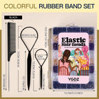 Ygdz Hair Ties, 1500Pcs Mini Elastic Hair Bands With Organizer Box, Clear Hair Ties, Hair Accessories Set For Girls, Women, Neutral Colors