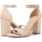 Women'S Chunky Block Heels Open Toe Ankle Strap 3.5 Inch Heeled Sandals