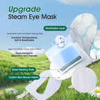 Aroic 60 Pack Steam Eye Masks Disposable, Heated Eye Mask Warm Compress For Eyes, Relaxation Mothers Day Gifts Self Care For Women, Spa Travel Essentials - Lavender, Unscented, Chamomile, Rose