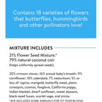 Burpee Wildflower 25,000 Bulk, 1 Bag 18 Varieties Of Non-Gmo Flower Seeds For Hummingbirds And Butterflies