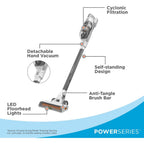 Black+Decker Powerseries+ 20V Max Cordless Stick Vacuum Cleaner With Led Floor Lights, Bagless, Lightweight, Cordless Vacuum Cleaners For Home, Up To 44 Mins Runtime, Powerful Suction,Gray (Bhfea520J)