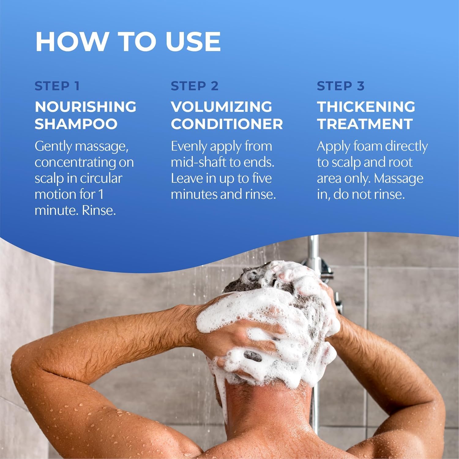 Bosleymd Bosrevive Volumizing Hair System For Non Color-Treated Hair – Dht-Blocking Shampoo, Conditioner & Thickening Treatment – Helps Restore & Thicken Visibly Thinning Hair Starter Size (30 Days)