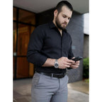 Coofandy Mens Stretch Dress Shirts Long Sleeve Button Down Shirt Regular Fit Formal Business Shirts