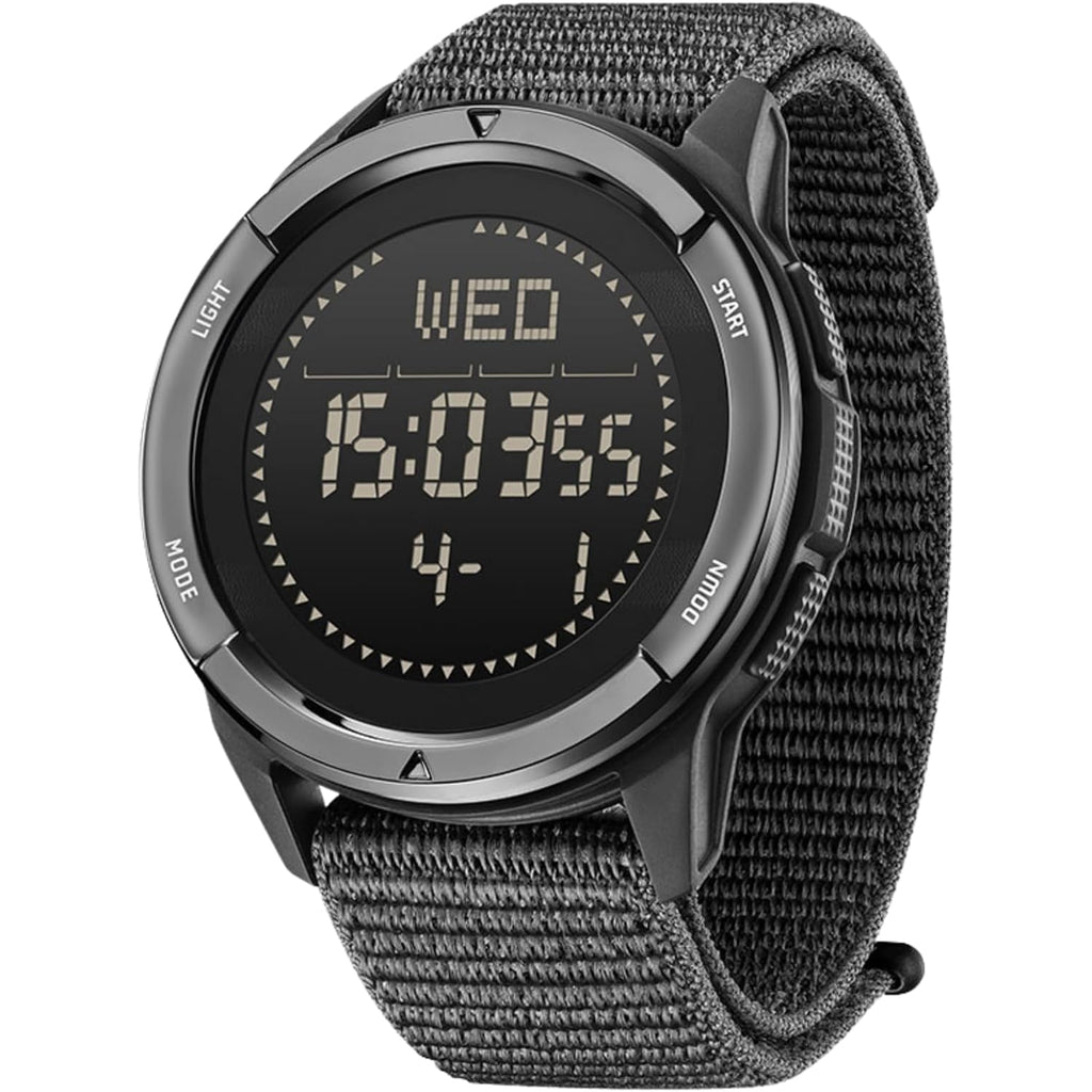 Cakcity Tactical Watches For Men Military Sport Watches With Carbon Fiber Case Lightweight Waterproof Watch For Women/Men Digital Watches With Compass,Step Counte,Metronome,5Atm