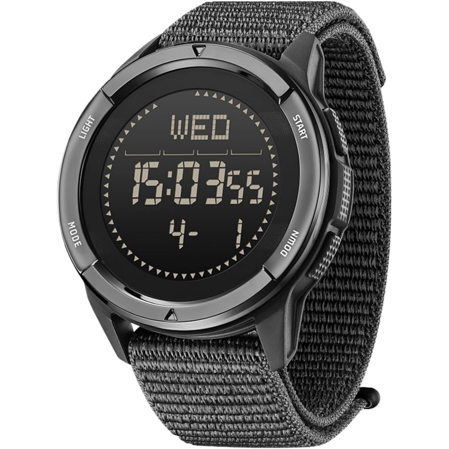 Cakcity Tactical Watches For Men Military Sport Watches With Carbon Fiber Case Lightweight Waterproof Watch For Women/Men Digital Watches With Compass,Step Counte,Metronome,5Atm