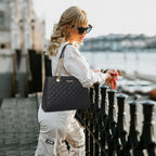 Montana West Medium Tote Bag For Women Quilted Chain Handbags Shoulder Purse