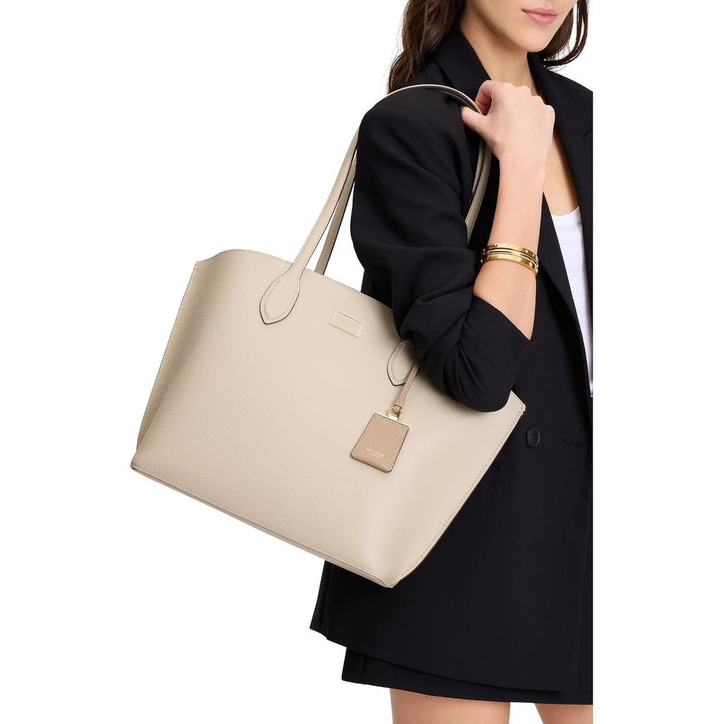 Kate Spade New York Suite Crossgrain Leather Large Open Tote Bag