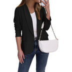 Women'S Blazer Business Casual Lapel Collar Long Sleeve Open Front Work Office Suit Jackets Blazer, S-Xl