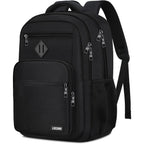 Black Backpack For Men, School Backpack For Boy Teens | 15.6 Inch Laptop Back Pack With Reinforced Straps