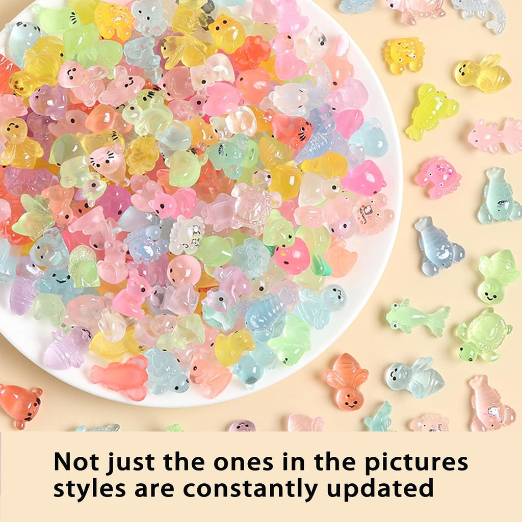 50Pcs Mini Resin Animals Variety Pack, Tiny Resin Animal Figurines
