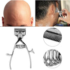 Professional Manual Clipper, Hand Push Hair Cutter For Home & Barber - Stainless Steel Hair Trimmer With Replaceable Blade, Portable Manual Haircut Tool, Style Perfect Hairstyle Anywhere