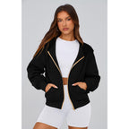 Hoodies for Women Sweatshirt Zip Up Hoodie Fall Fashion 2026 Trendy Long Sleeve Jackets Winter Clothing Outfits
