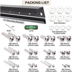 No Drill Drywall Tv Mount, No Stud Tv Wall Mount For Most Brand 22-55 Inch Tvs Up To 100 Lbs, Easy Install No Stud Studless Tvs Wall Mount, Include All Hardware- Level Bubble Meter