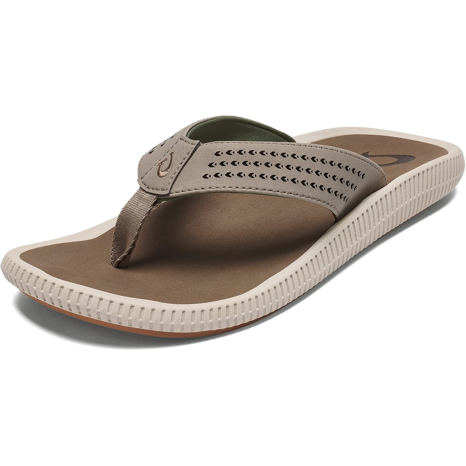 Olukai Ulele Men'S Beach Sandals, Water Resistant Flip Flops, Arch Support & Comfort Fit, Lightweight & Durable, Enhanced Grip & Traction