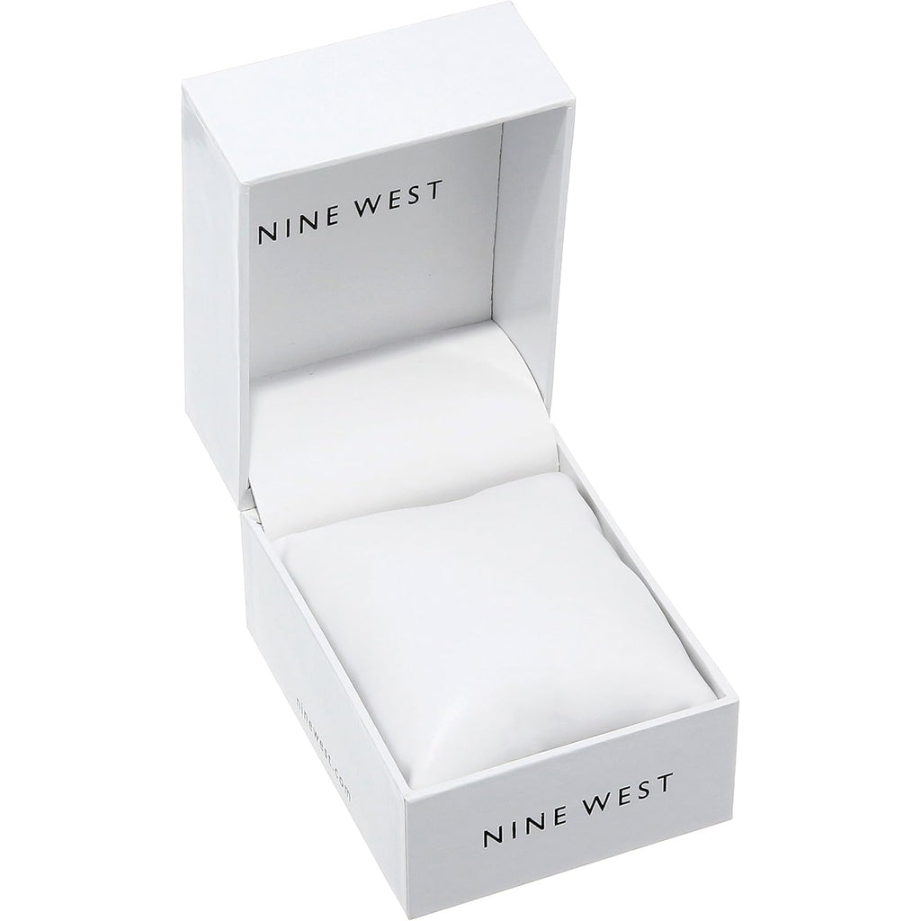 Nine West Women's Floral Dial Smooth Strap Watch