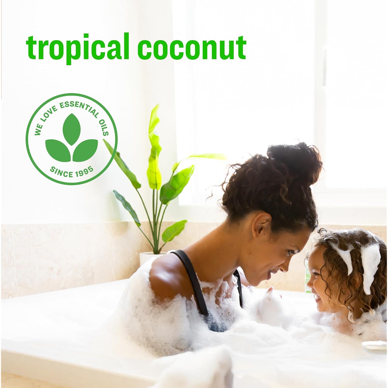 Everyone 3-In-1 Kids Soap, Body Wash, Bubble Bath, Shampoo, 32 Ounce (Pack Of 2), Tropical Coconut, Made With Essential Oils For Toddlers, Tweens And Teens