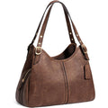Vintage Hobo Handbag For Women, Soft Leather Shoulder Bag, Slouchy Crescent Purse With Large Capacity Everyday Tote