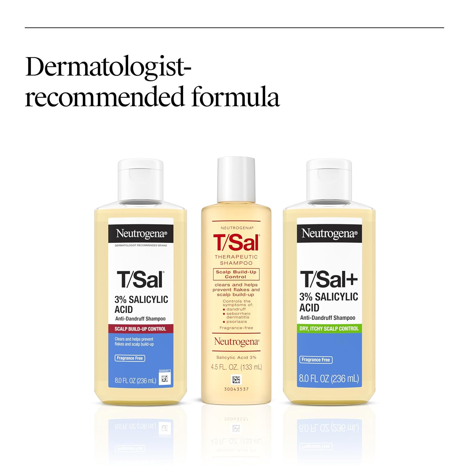 Neutrogena T/Sal 3% Salicylic Acid Anti-Dandruff Shampoo, 8 Fl Oz