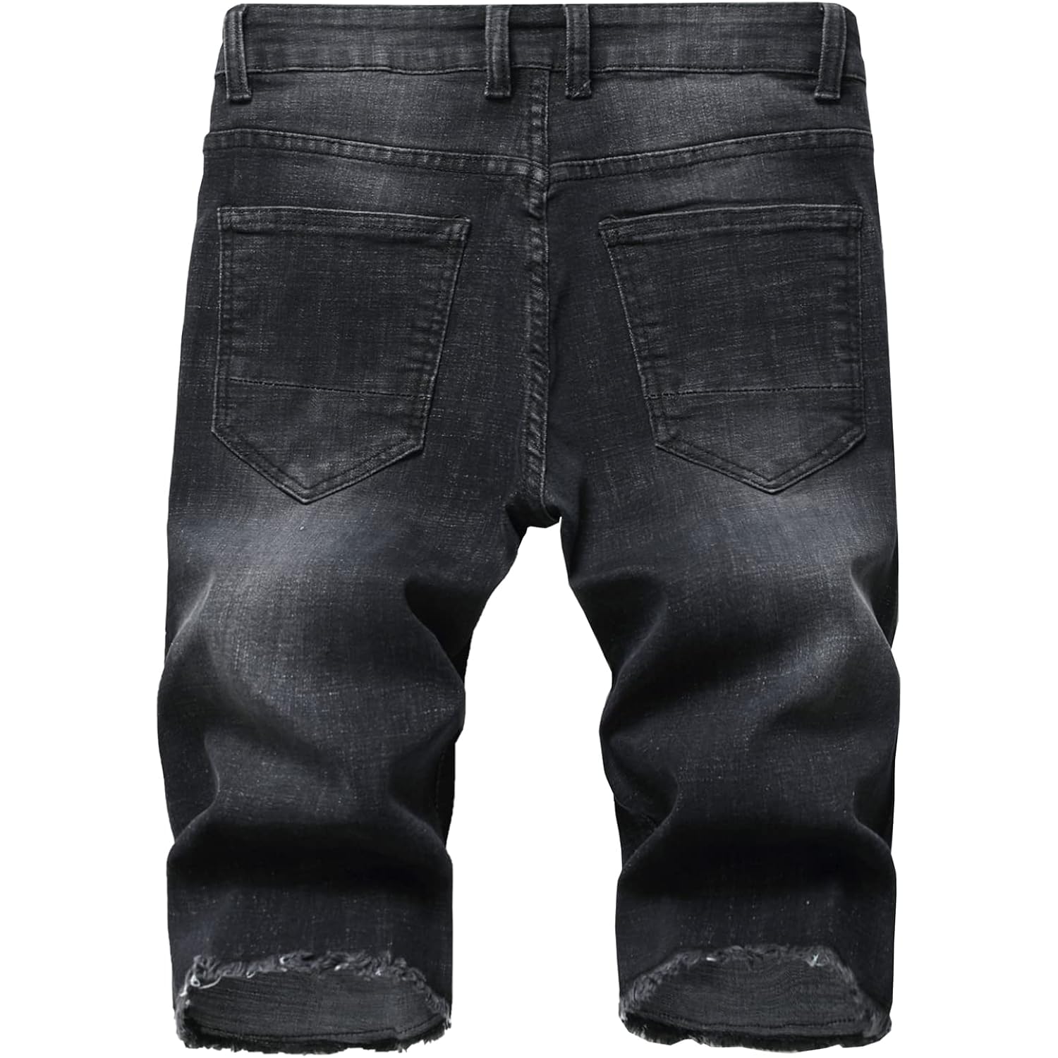 Men'S Ripped Denim Shorts & Jeans Summer Casual Classic Straight Distressed Ripped Short Jeans