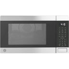 Ge 4-In-1 Air Fry Countertop Microwave Oven, 1050 Watt, 1.0 Cu. Ft. | Stainless Steel, Combines Microwave, Air Fry, Convection, And Broil, Child Lock Technology, 4 Convenience Cook Settings