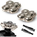 2Pack Pro 4 Shaver Replacement Heads for Skulls Pitbulls Series Gold PRO, Silver PRO, Platinum PRO, Butterfly Kiss PRO Head Shavers, Floating 4 Heads for a Fast, Close and Smooth Shave.
