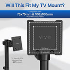 Vivo Steel Vesa Lcd Led Tv Mount Adapter Plate Bracket For Screens 32 To 55 Inches, Conversion Kit For Vesa 50X50-100X100 To 200X100-400X200, Mount-Ad4X2