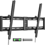 Montek Heavy Duty Tilt Tv Wall Mount For 43–100 Inch Tvs, 200 Lbs Capacity | Anti-Glare Tilt, Ultra Slim Low Profile Bracket, Max Vesa 800X600Mm, Fits 16"/18"/24"/32" Studs, 4X Load Tested