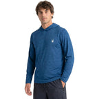 Spyder Men'S Hooded Long Sleeve Rashguard – Upf Sun Protection Quick-Dry Long Sleeve Swim Shirt